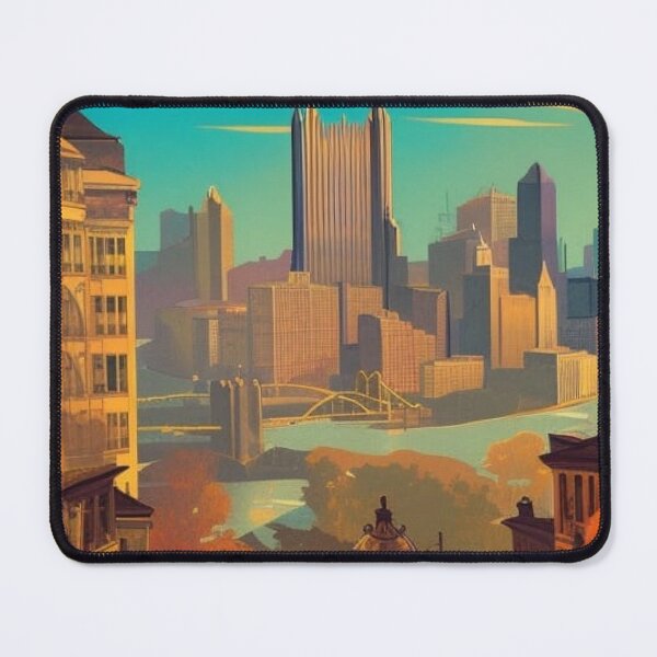Item preview, Vintage Travel Poster: Pittsburgh V.4 designed and sold by RoyallyColorful.