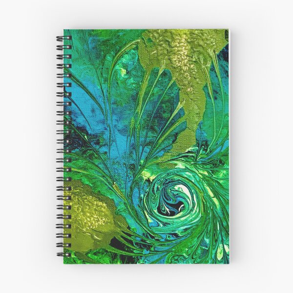 Item preview, Green leaf fluid art  designed and sold by baksuart.