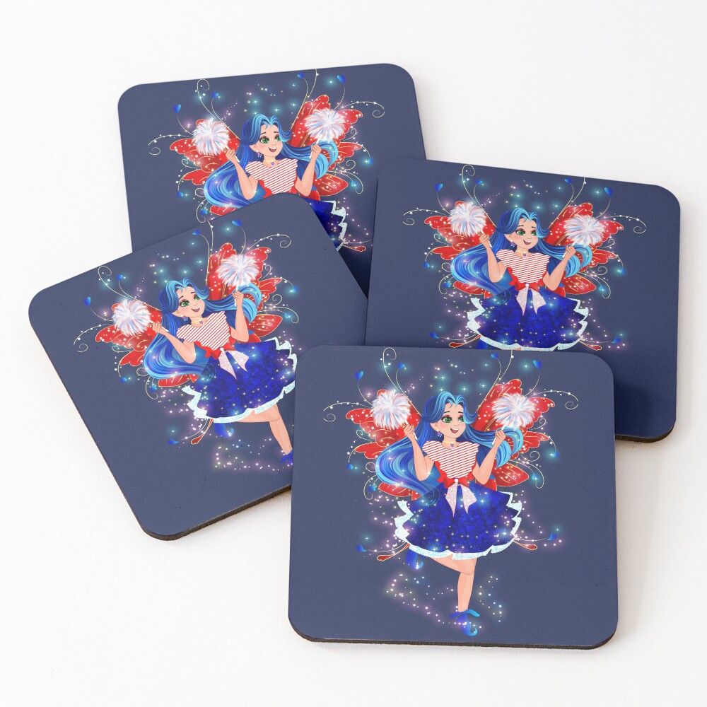 Item preview, Coasters (Set of 4) designed and sold by FairyBookClub.