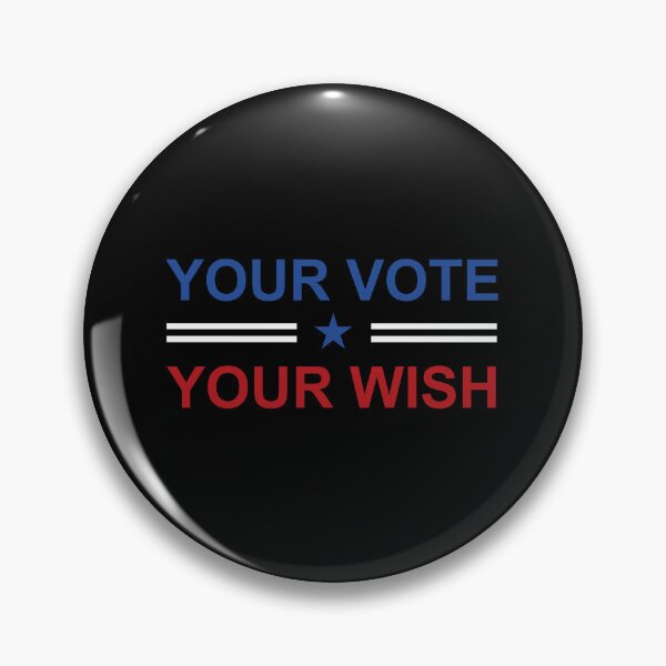 Item preview, Your vote your wish white stripes designed and sold by Politics-Corner.