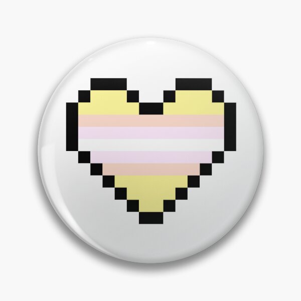Item preview, Heart flag from Pangénero / Pangender community pixel art white background designed and sold by Axel-Speed.