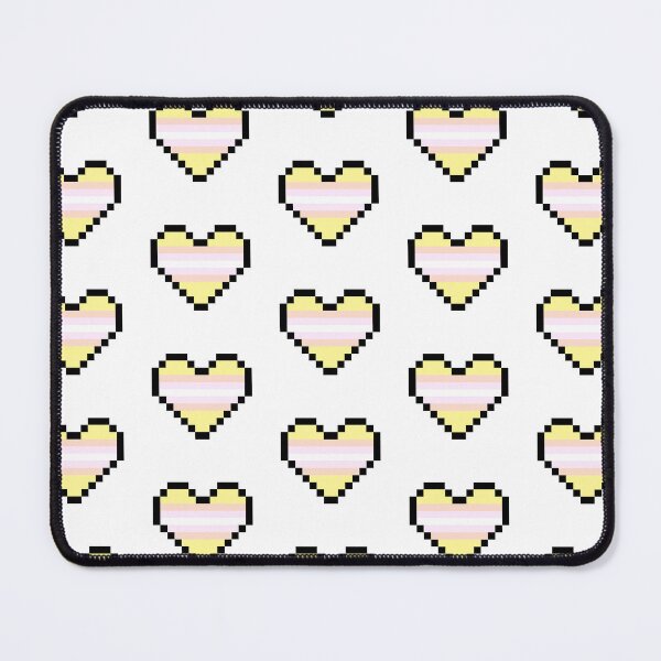 Item preview, Heart flag from Pangénero / Pangender community pixel art white background designed and sold by Axel-Speed.