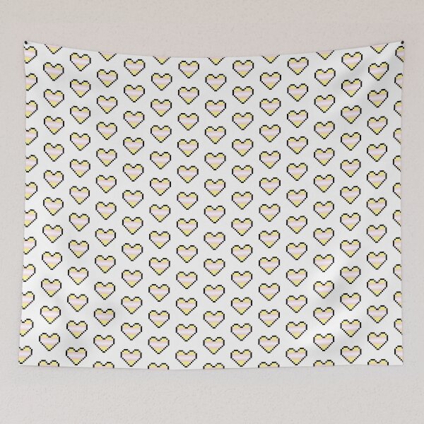 Item preview, Heart flag from Pangénero / Pangender community pixel art white background designed and sold by Axel-Speed.