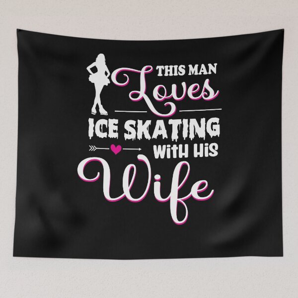 Item preview, This Man Loves Ice Skating With His Wife - Funny Ice Skating Gift For Men designed and sold by lou731.