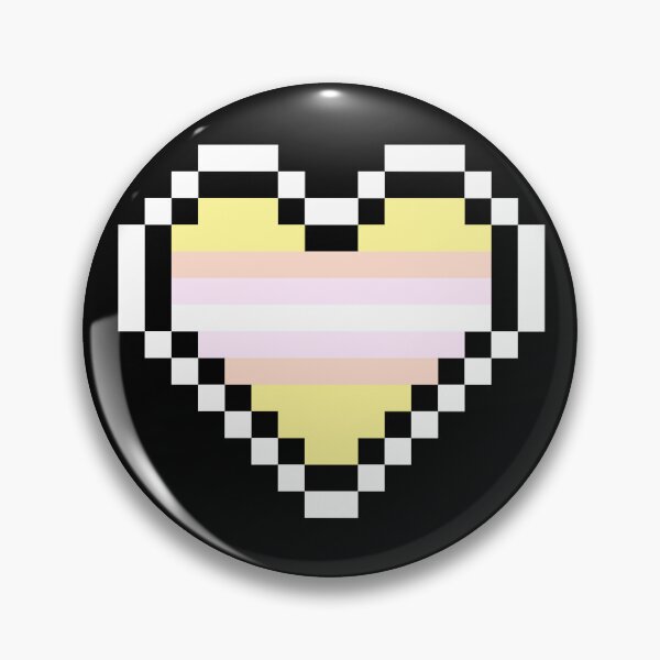 Item preview, Heart flag from Pangénero / Pangender community pixel art black background designed and sold by Axel-Speed.