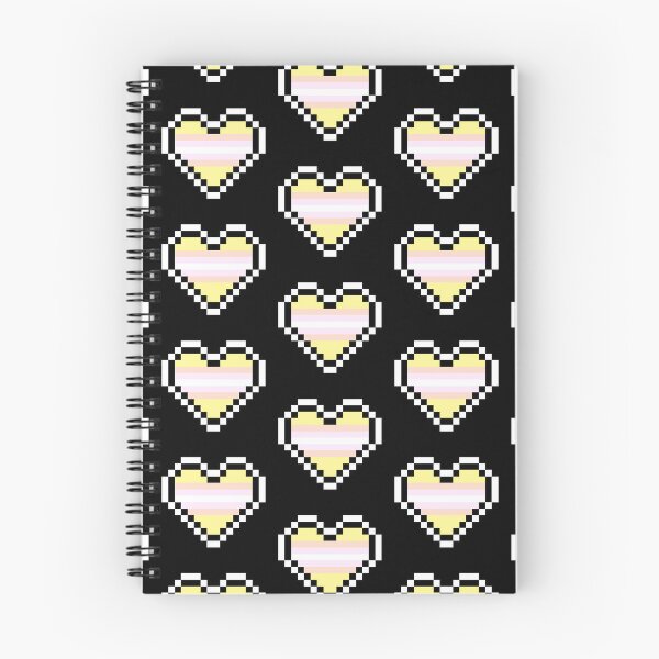 Item preview, Heart flag from Pangénero / Pangender community pixel art black background designed and sold by Axel-Speed.
