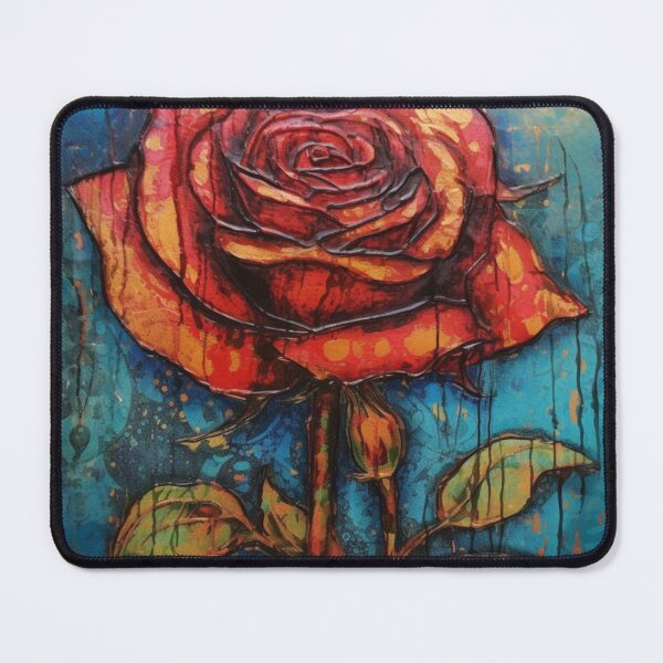 Artikelvorschau, Art Brut Orange Rose entworfen und verkauft von EpicFoxArt.