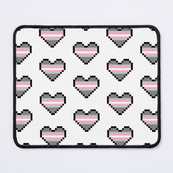 Item preview, Heart flag from Demigirl community pixel art white background designed and sold by Axel-Speed.