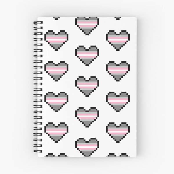 Item preview, Heart flag from Demigirl community pixel art white background designed and sold by Axel-Speed.