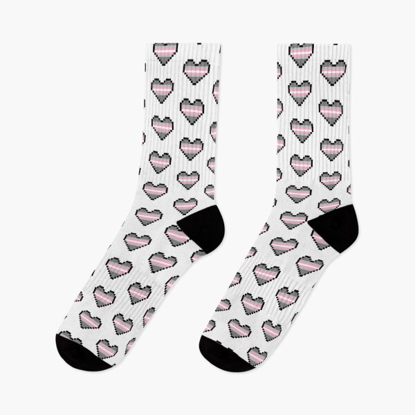 Item preview, Heart flag from Demigirl community pixel art white background designed and sold by Axel-Speed.