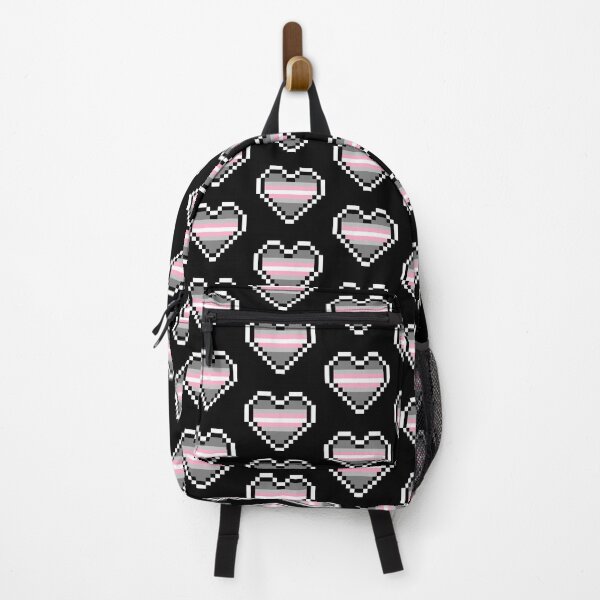Item preview, Heart flag from Demigirl community pixel art black background designed and sold by Axel-Speed.