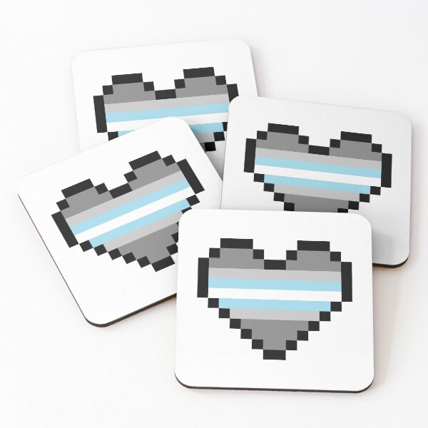 Item preview, Heart flag from Demiguy / Demiboy community pixel art white background designed and sold by Axel-Speed.