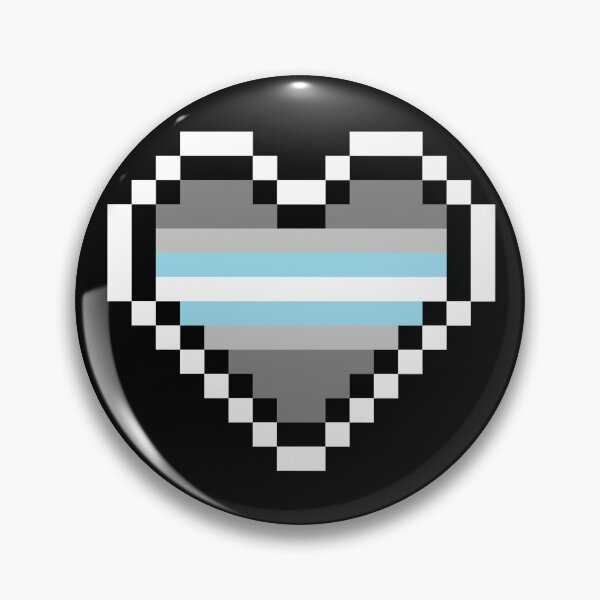 Item preview, Heart flag from Demiguy / Demiboy community pixel art black background designed and sold by Axel-Speed.