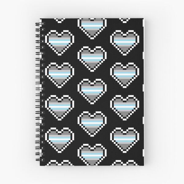Item preview, Heart flag from Demiguy / Demiboy community pixel art black background designed and sold by Axel-Speed.