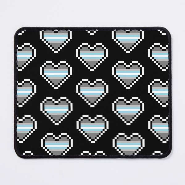 Item preview, Heart flag from Demiguy / Demiboy community pixel art black background designed and sold by Axel-Speed.