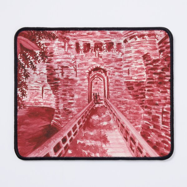 Item preview, Beaumaris Castle in Alizarin Crimson designed and sold by LymphomaLass.