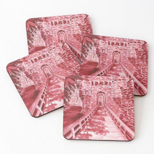 Item preview, Beaumaris Castle in Alizarin Crimson designed and sold by LymphomaLass.