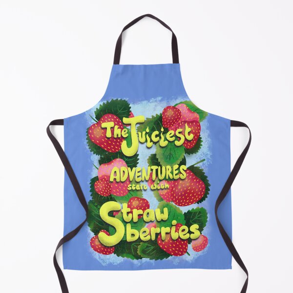 Item preview, The Juiciest Adventures Start With Strawberries designed and sold by Laura-D-Art.