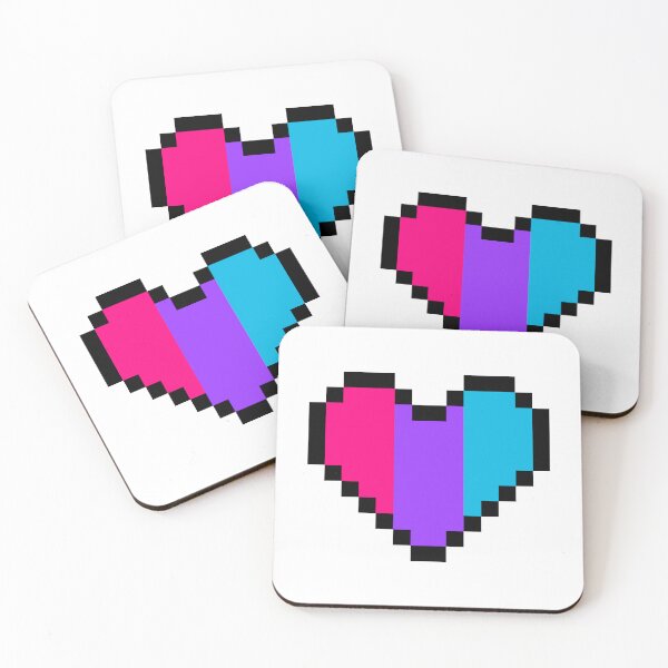 Item preview, Heart flag from Andrógina / Androgyne community pixel art white background designed and sold by Axel-Speed.