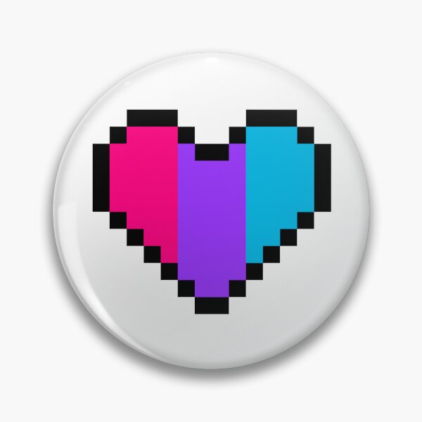 Item preview, Heart flag from Andrógina / Androgyne community pixel art white background designed and sold by Axel-Speed.