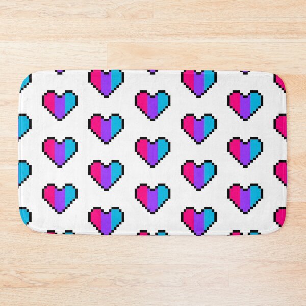 Item preview, Heart flag from Andrógina / Androgyne community pixel art white background designed and sold by Axel-Speed.
