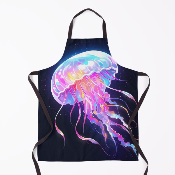 Item preview, Colorful jellyfish with glowing tentacles designed and sold by Carmillai.