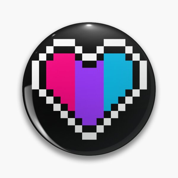 Item preview, Heart flag from Andrógina / Androgyne community pixel art black background designed and sold by Axel-Speed.