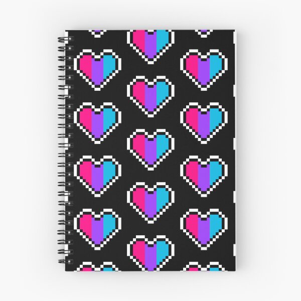 Item preview, Heart flag from Andrógina / Androgyne community pixel art black background designed and sold by Axel-Speed.