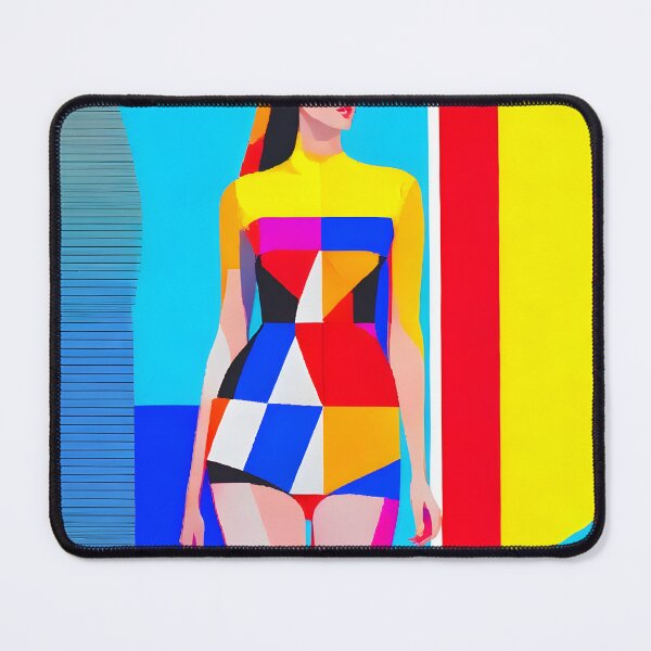Item preview, Model Posing 02 | Geometric Illustration - Glamour | Contemporary Art designed and sold by Phoenix-Textile.