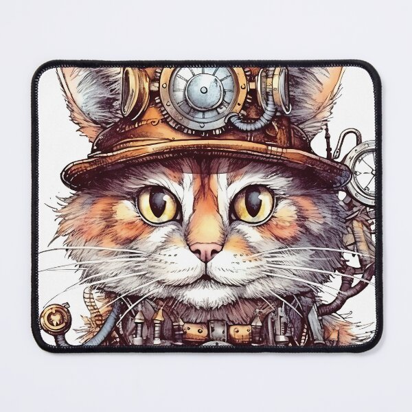Item preview, Steampunk Cat designed and sold by cece4410.