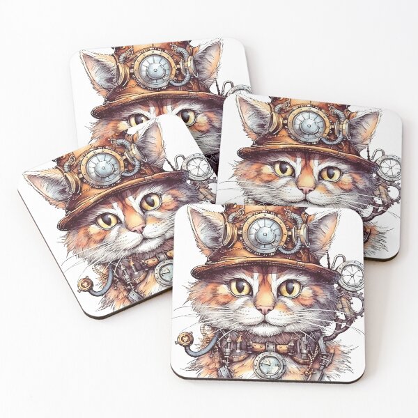 Item preview, Steampunk Cat designed and sold by cece4410.