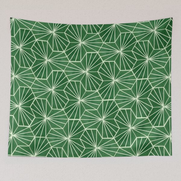 Item preview, Modern Trendy Art Deco Lime Green Geometric Pattern designed and sold by tanjica.