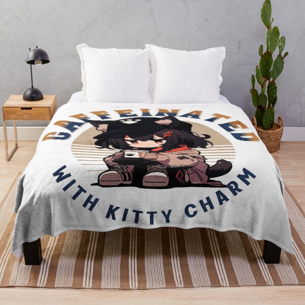 Item preview, Caffeinated with kitty charm designed and sold by Chibi Cat Art Corner.