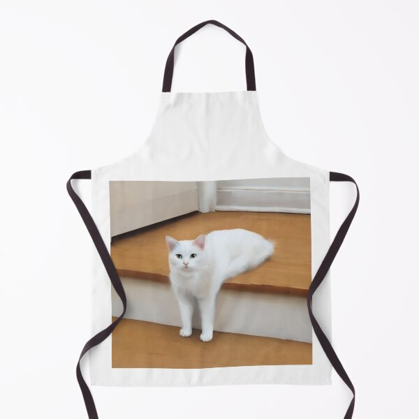 Item preview, Stairway to Whiskers: The Majestic White Cat Ascending designed and sold by BeniSof.