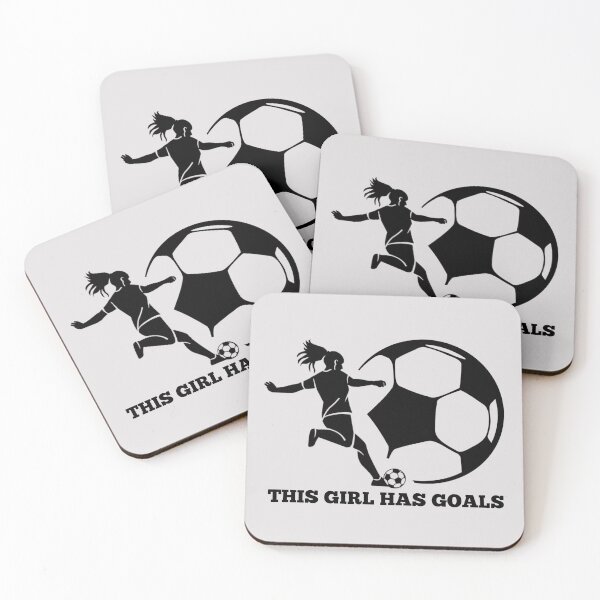 Item preview, Female soccer player kicking girl silhouette / this girl has goals designed and sold by portrait4you.