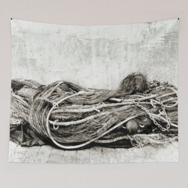 Item preview, Fishing Nets In Black And White  designed and sold by Pretty-Bird.