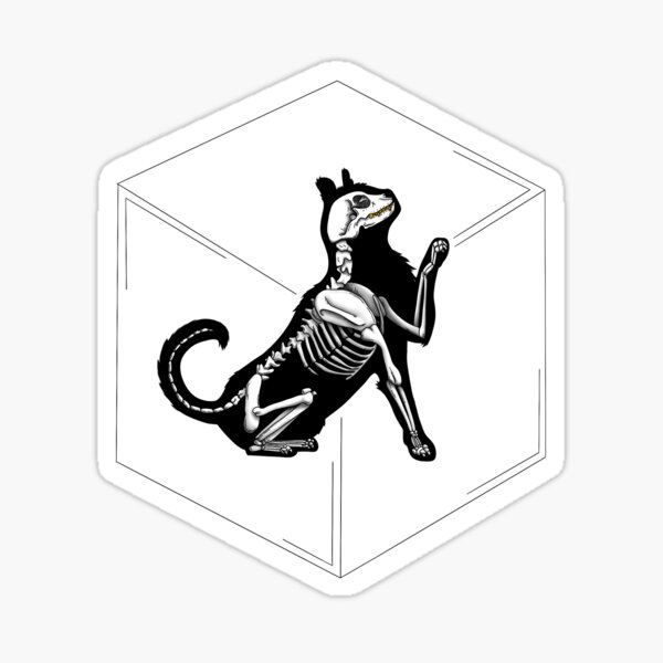 Artikel-Vorschau von Schrödingers Katze, designt und verkauft von GrimCreations.