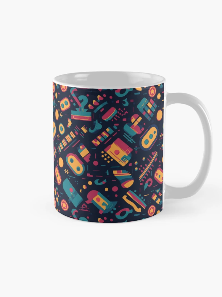 Thumbnail 3 of 6, Coffee Mug, Retro Rampage designed and sold by PixelPatchwork.