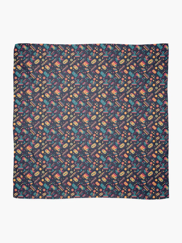 Thumbnail 2 of 3, Scarf, Retro Rampage designed and sold by PixelPatchwork.