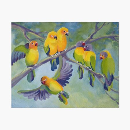 LOVEBIRDS Art Board Print
