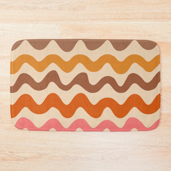 Item preview, Groovy Retro 70s Pattern Brown, Orange and Pink Waves  designed and sold by Yasminepatterns .