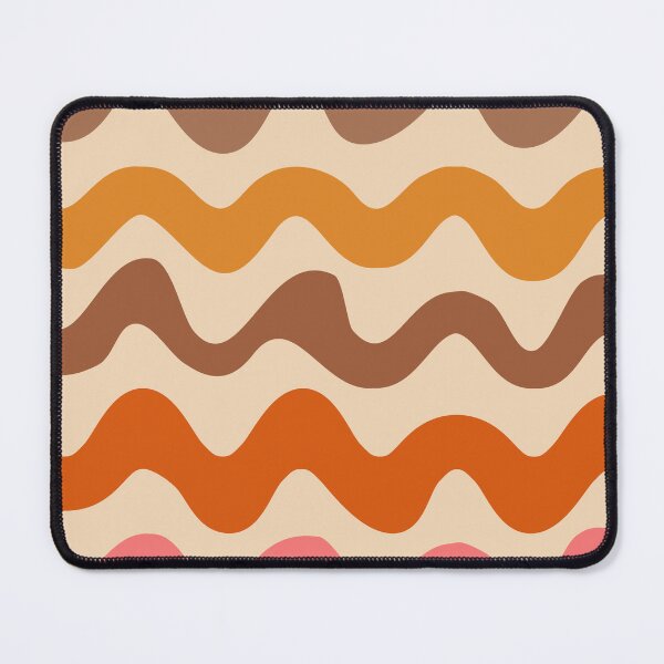 Item preview, Groovy Retro 70s Pattern Brown, Orange and Pink Waves designed and sold by Yasminepatterns .