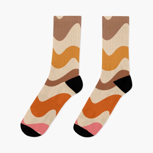 Item preview, Groovy Retro 70s Pattern Brown, Orange and Pink Waves  designed and sold by Yasminepatterns .