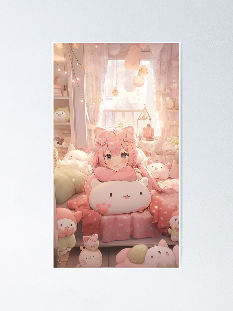 My Girl, cute, girl, anime, toy, chair, teddy bear, HD wallpaper