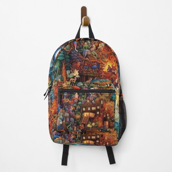 Item preview, Fantastical Dreamscape Colorful Gnome Home designed and sold by TileTango.