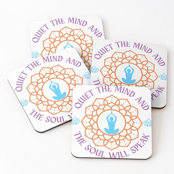 Item preview, Quiet The Mind And The Soul Will Speak Sticker with chakra around it designed and sold by Uryummypie.