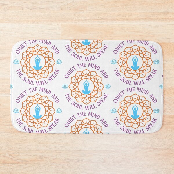 Item preview, Quiet The Mind And The Soul Will Speak Sticker with chakra around it designed and sold by Uryummypie.