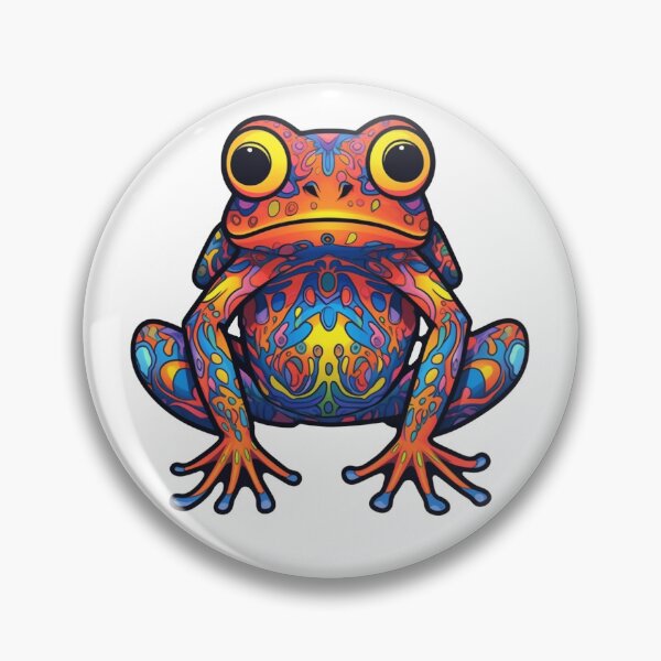 Item preview, Trippy Technicolor Amphibian designed and sold by WaggishWonders.