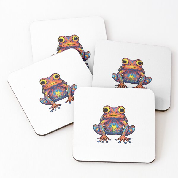Item preview, Trippy Technicolor Amphibian designed and sold by WaggishWonders.