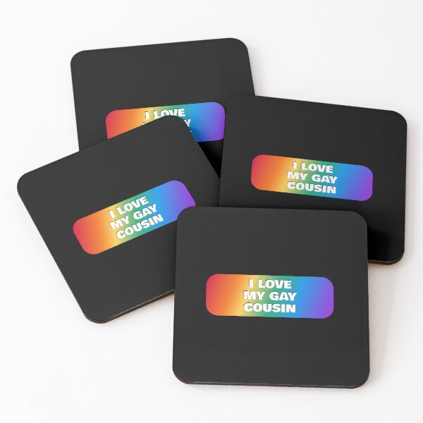 Item preview, I love my gay cousin - LGBT Pride queer rainbow designed and sold by Inspirationmotivation.